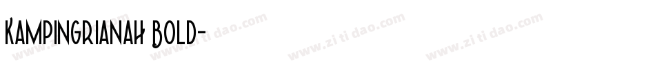 KampIngrianaH Bold字体转换